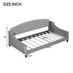 Modern Luxury Tufted Button Daybed - Twin, Gray