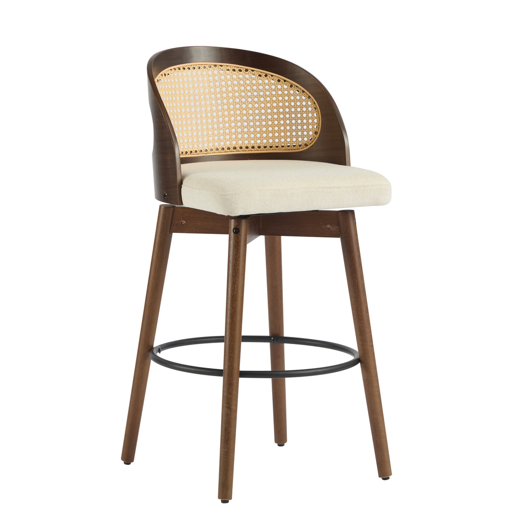 Como Indoor Wood Barstool