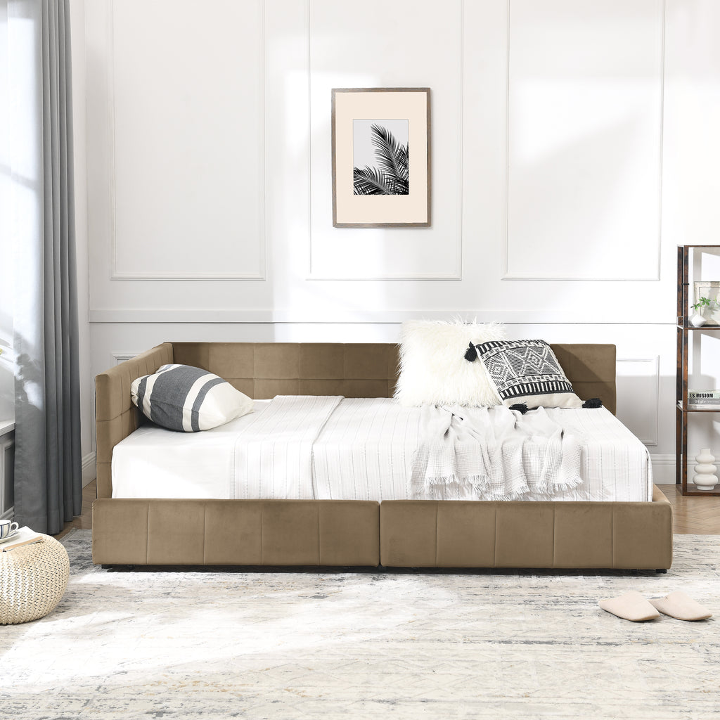 Full Size Storage Upholstered Tufted Bed Frame
