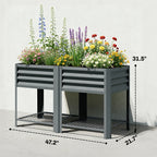 Patio Planter Box: Outdoor Elevated Garden Bed