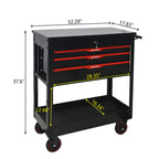 3 Drawers Multifunctional Tool Cart With Wheels
