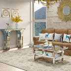Mirrored Console Table Wide Bling