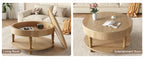 Coffee Table with Dual Storage for Living Room