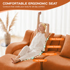 L-Shaped 4-Seat Boneless Sofa