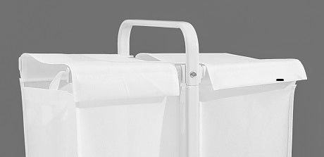 2-Tier Laundry Hamper 110L with Lid and Sorting Cards