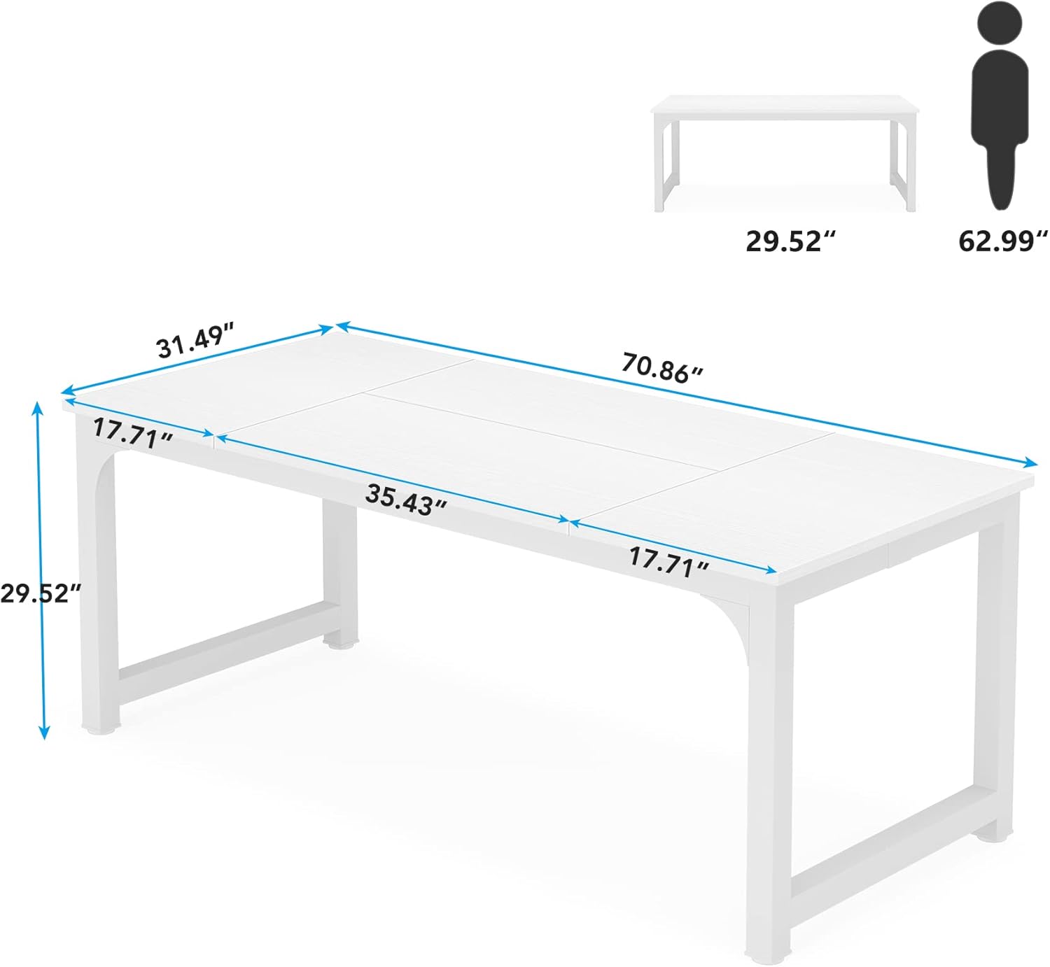 70.8" Executive Office Desk
