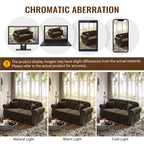 82.6" Upholstered Velvet Sofa with Nailhead Trim