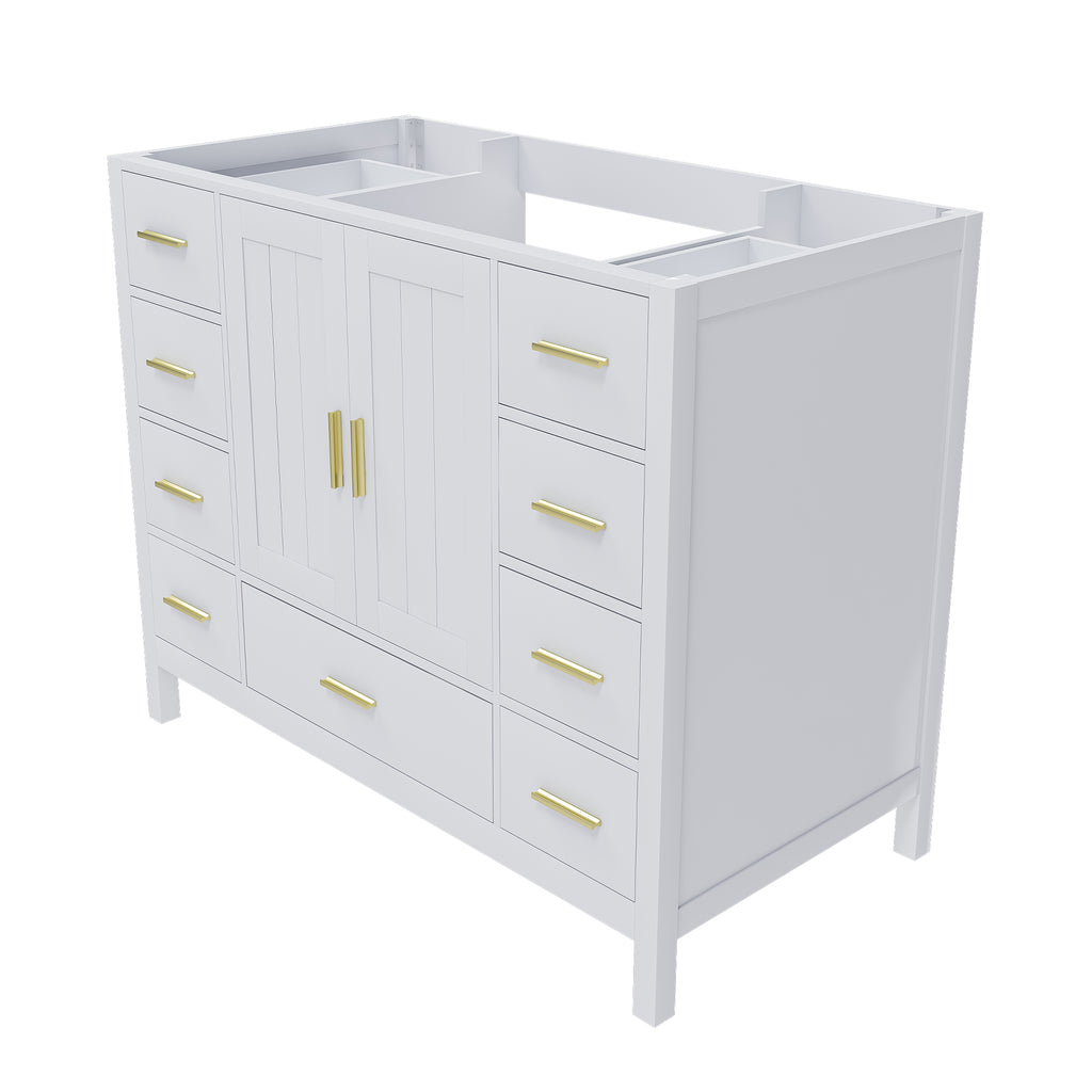 42" Bathroom Vanity Base Cabinet with 2 Soft-Close Double Doors