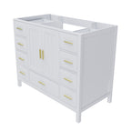 42" Bathroom Vanity Base Cabinet with 2 Soft-Close Double Doors