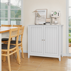 White Double Door Storage Cabinet