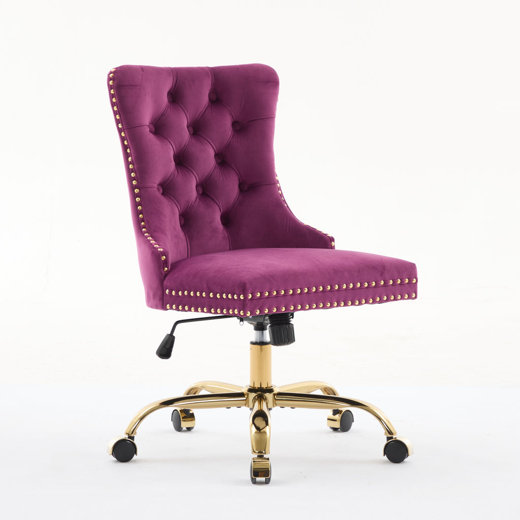 A&A Furniture Modern Velvet Office Chair