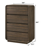 Mid-Century Flair Rounded Edges Chest