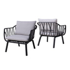 Huron Outdoor PP Club Chair Set of 2