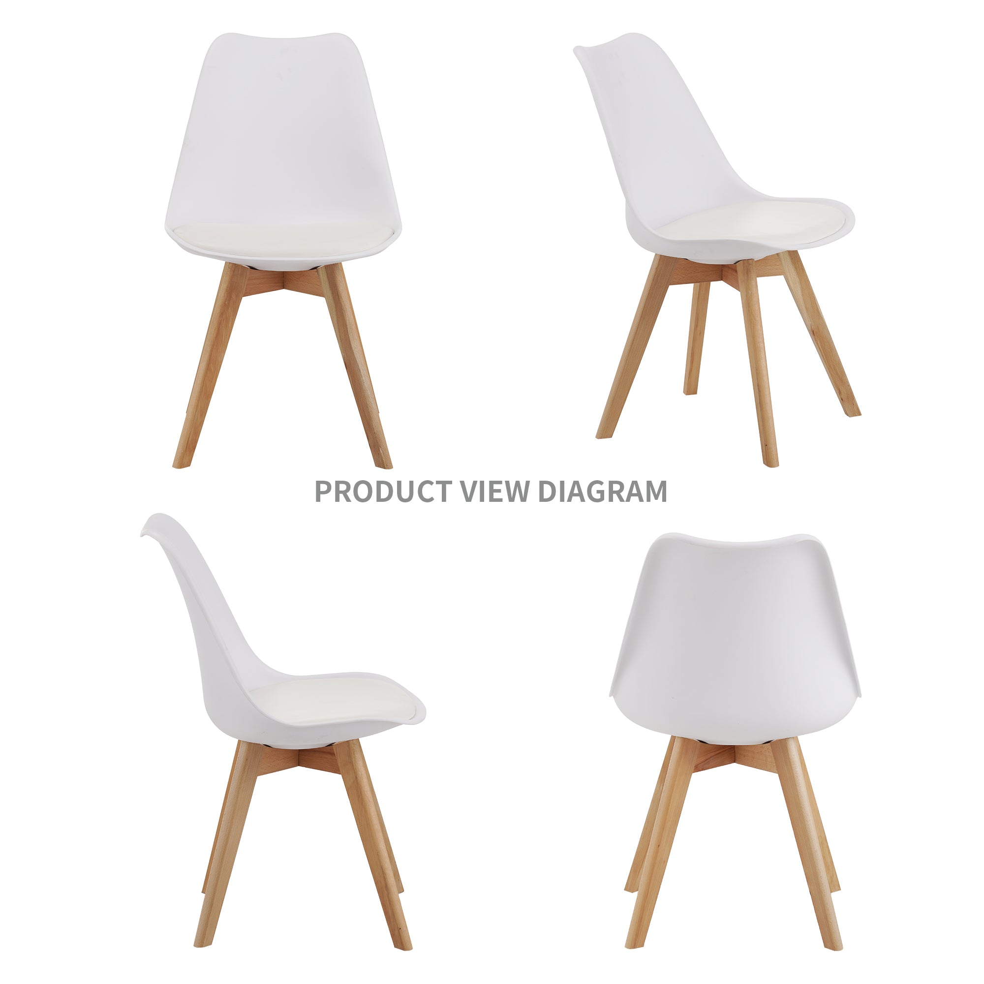 Set of Four Dining Chairs – Medieval Modern Style