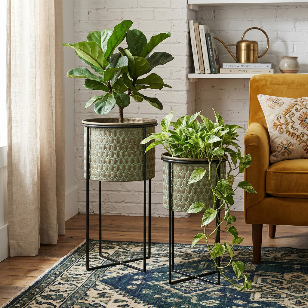 S/2 Textured Pots