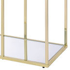 Uchenna Clear Glass & Metal Table