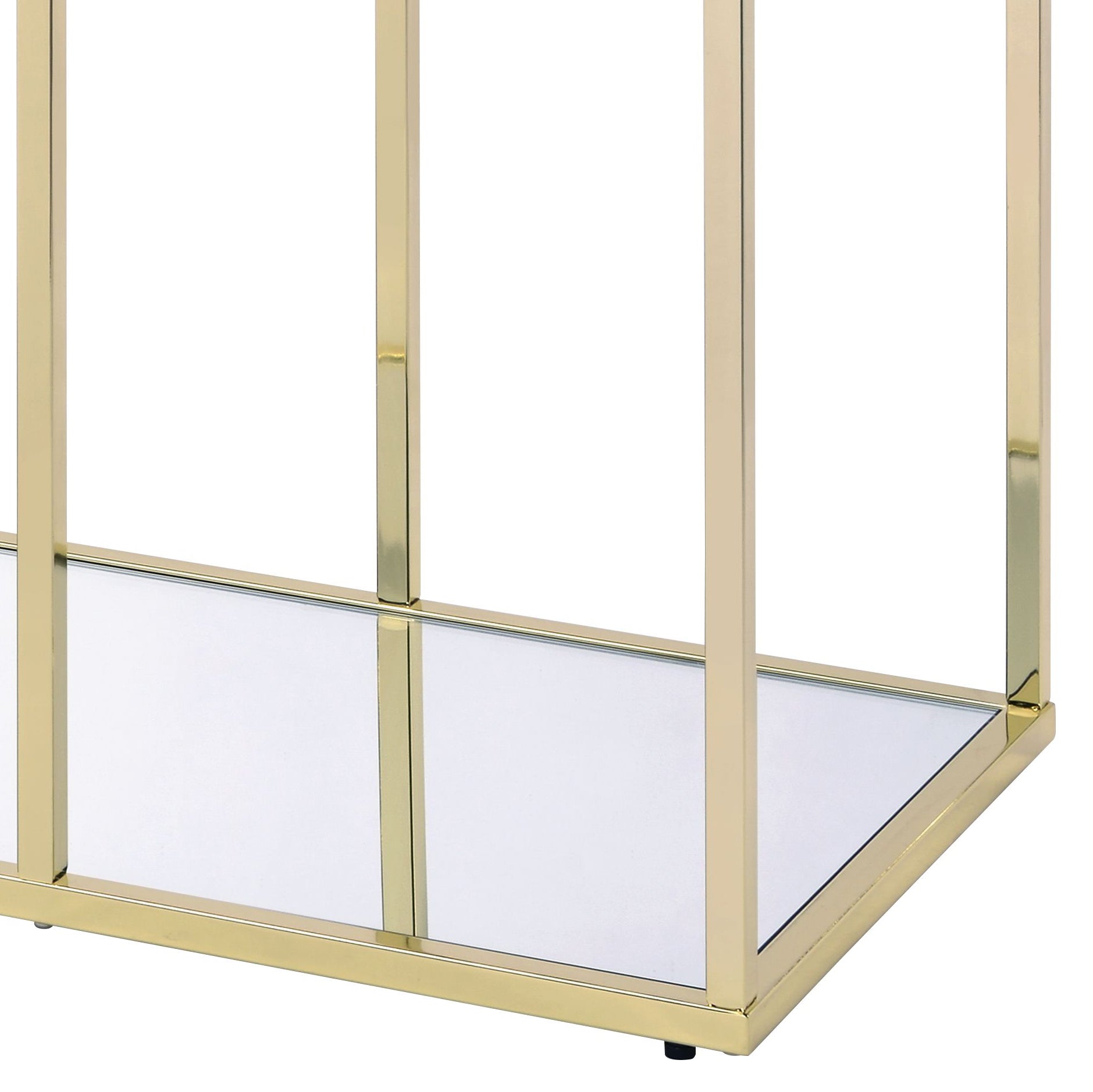 Uchenna Clear Glass & Metal Table