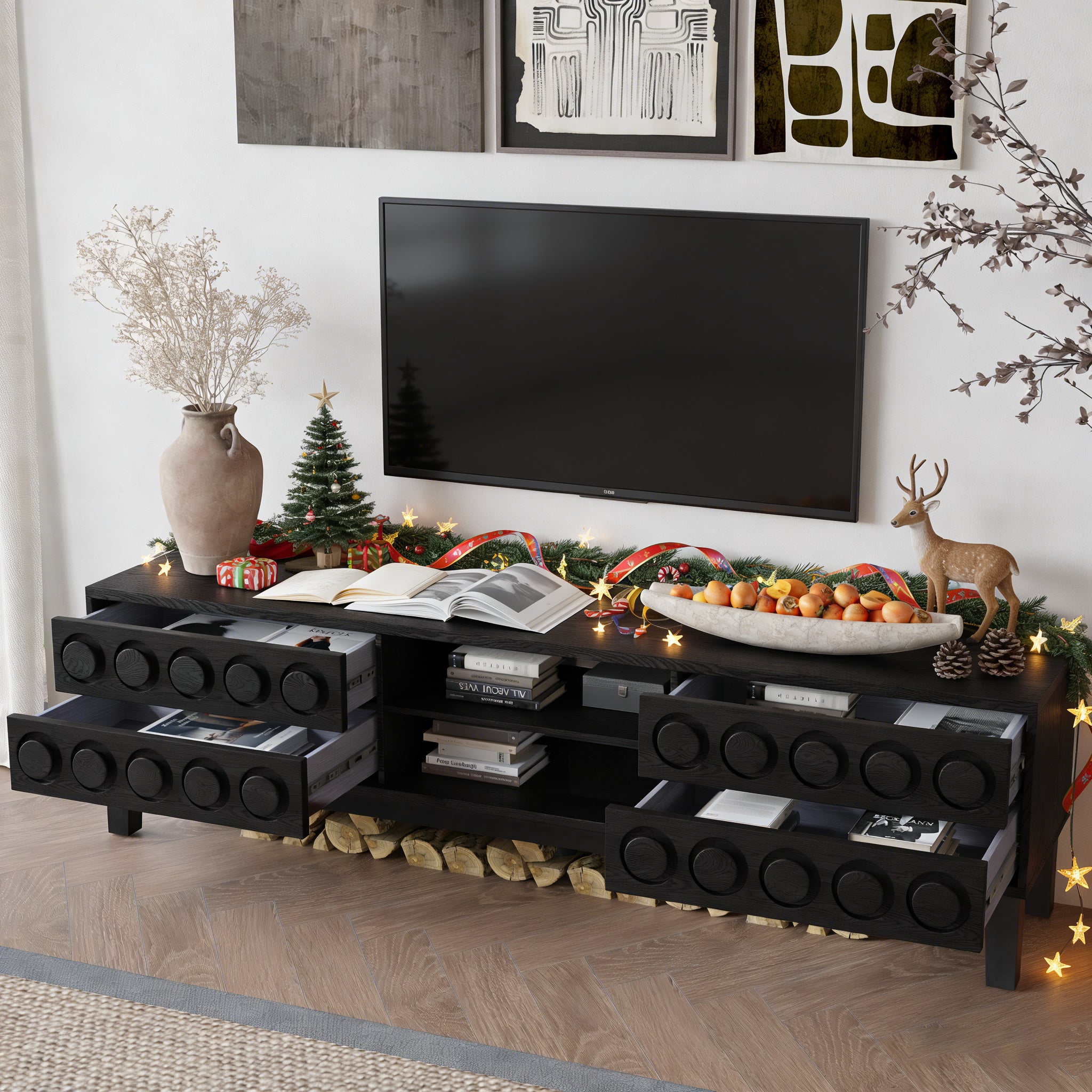 Modern Mid-Century Media Console