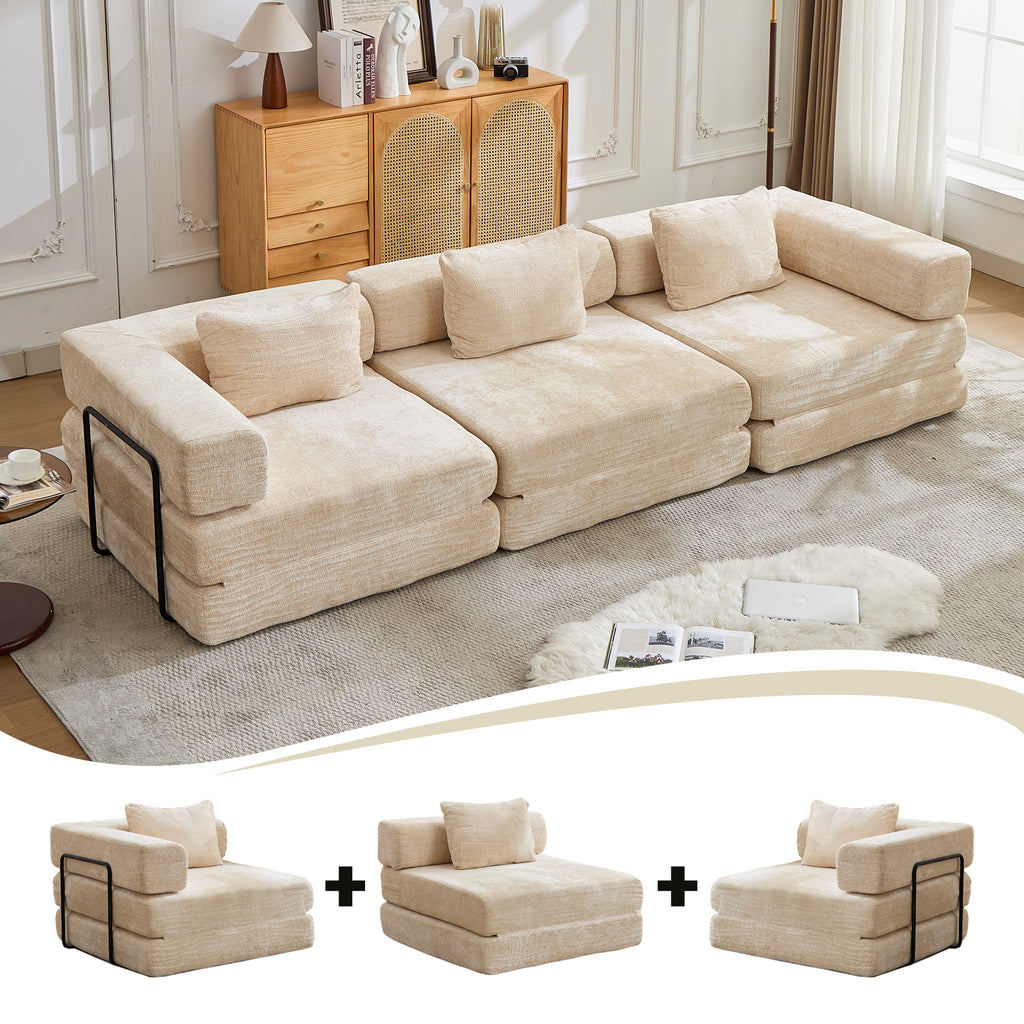Compression Sofa: Convertible Floor Sofa Bed