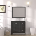 35.5" Bathroom Vanity - Modern Bathroom Cabinet with Basin