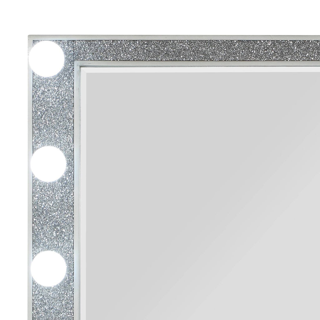 Sliverfluff Mirrored & Champagne Finish Mirror W/Light