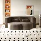 Modern Floor Sofa with Pillows