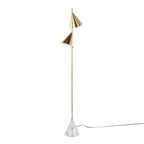 65" Metal Floor Lamp in Brushed