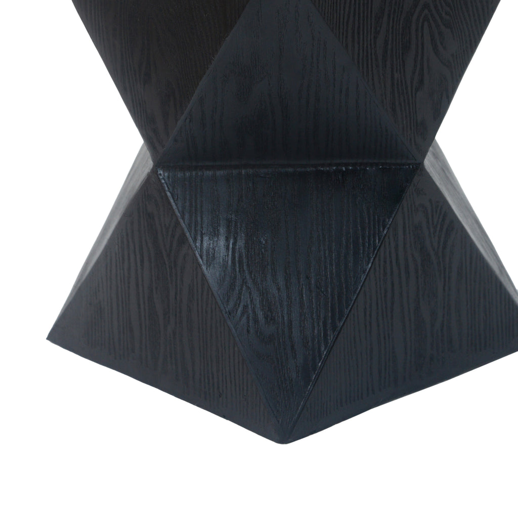 14.25" Black Accent Table