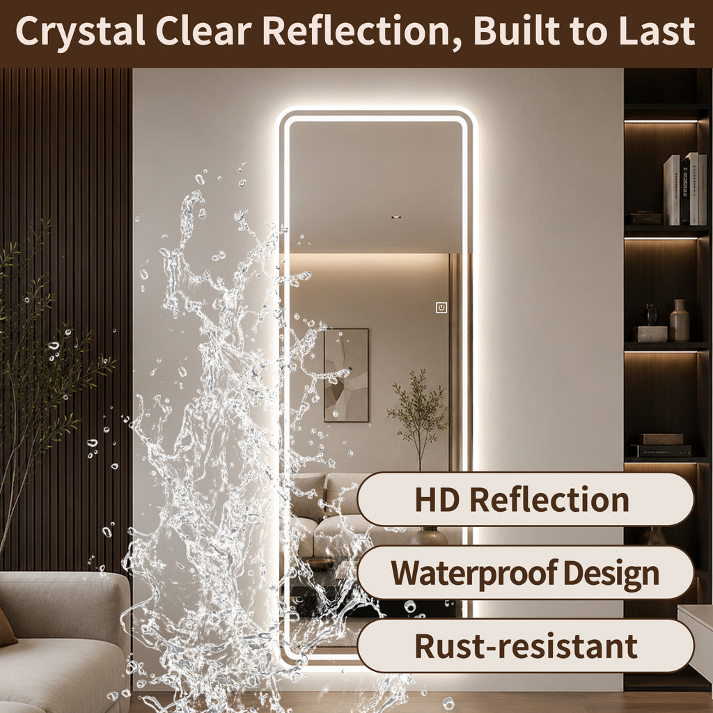 65" x 21" LED Full Length Mirror