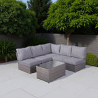Fully Assembled 4-Person Patio Seating Set with Cushions