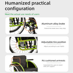 All Aluminum Foldable Lightweight Wheelchair