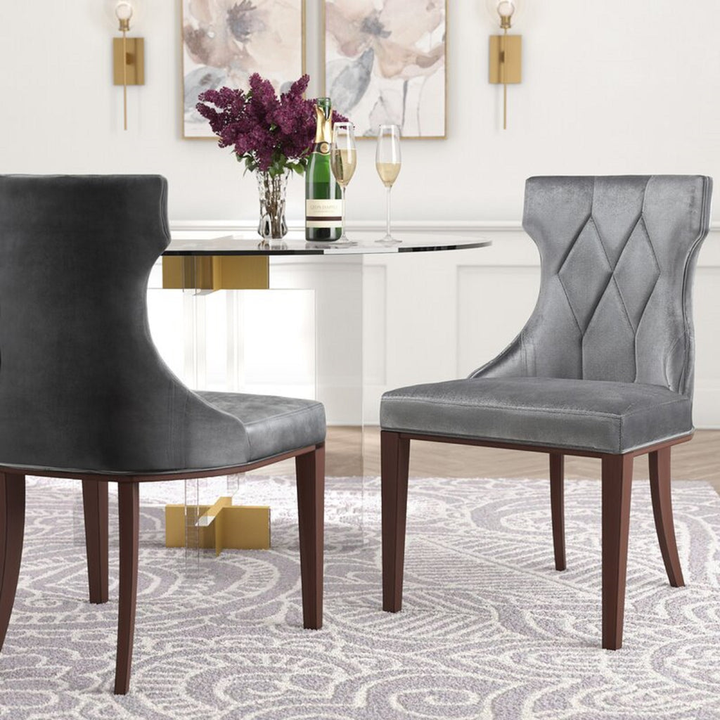 Reine Wood Upholstered Dining Chair (Set of 2)