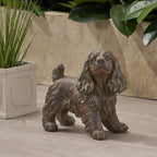 Josie Dog Cast Stone Garden Statue, Outdoor Cocker Spaniel