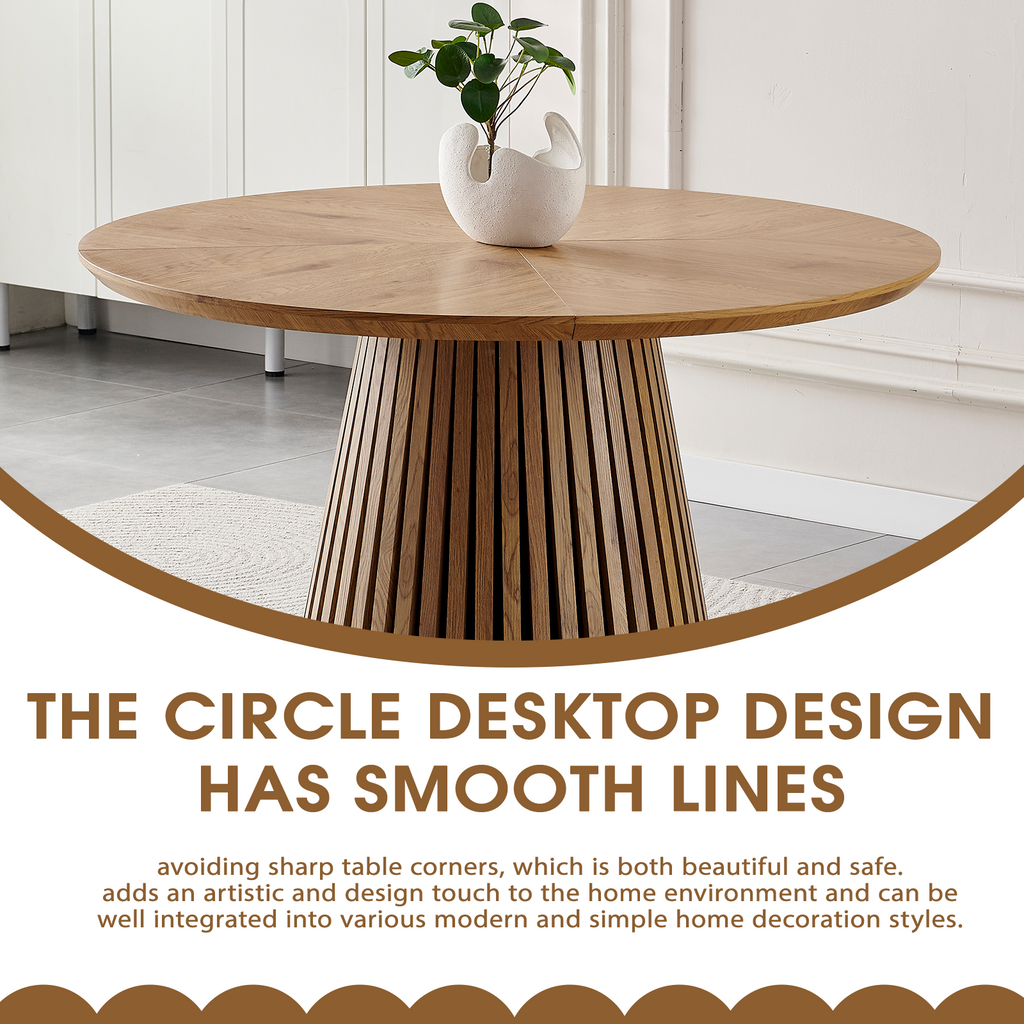 Wooden Round Dining Table