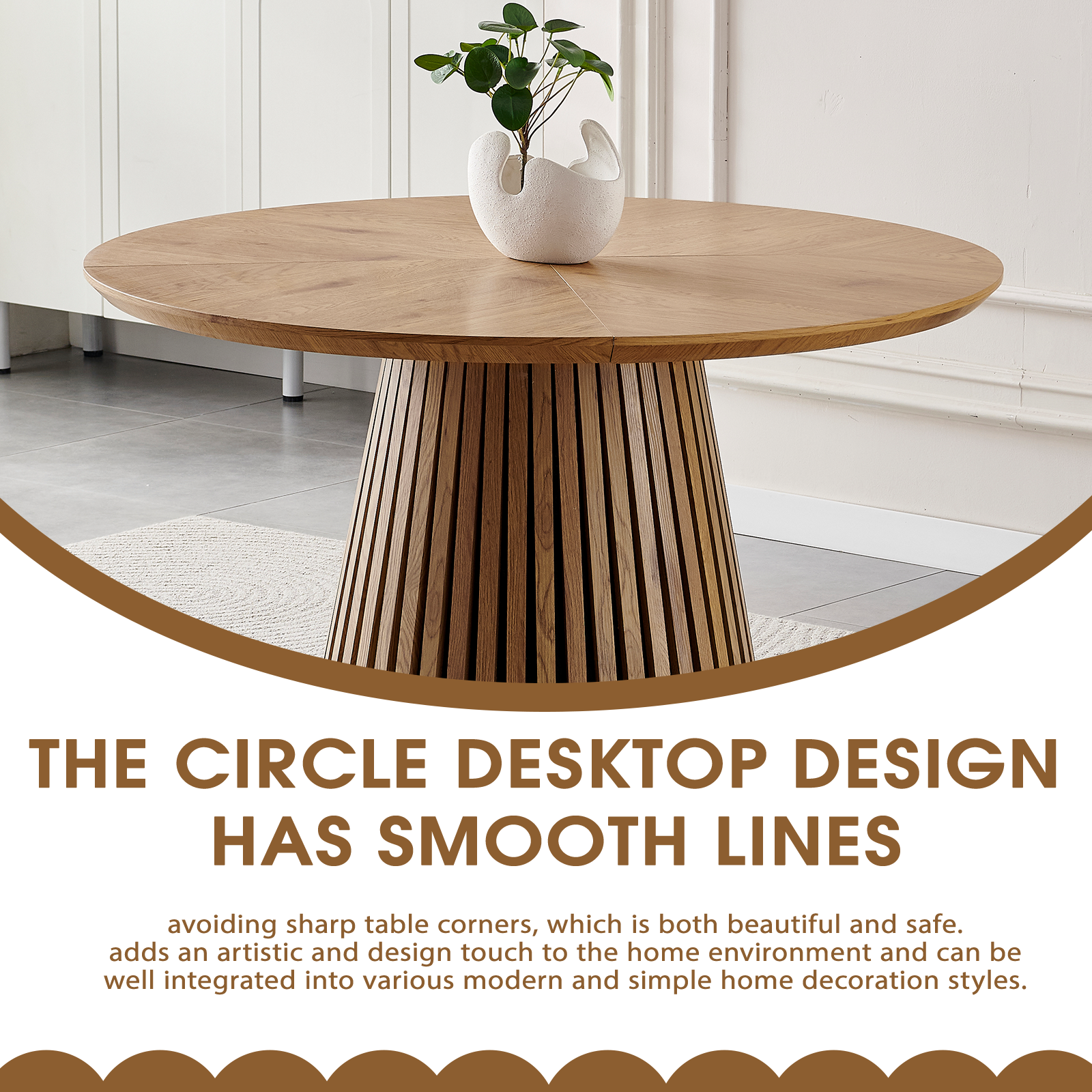 Wooden Round Dining Table