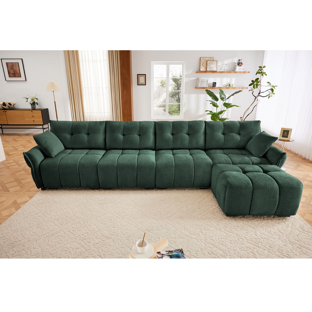 Modular 4-Seater Sofa With Ottoman