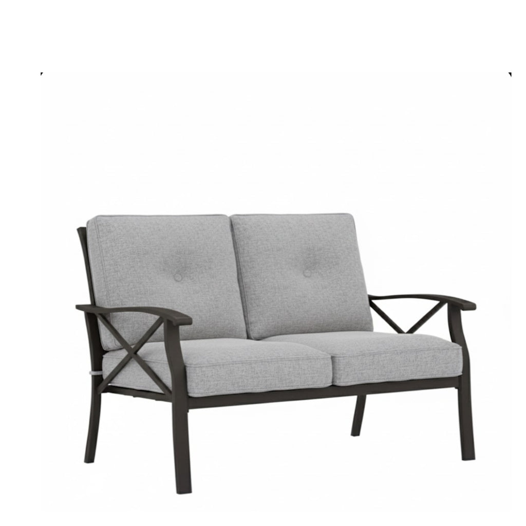 48" All-Weather Metal Loveseat
