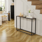 Narrow Console Table - High-End Edge Wrapped Foyer Table