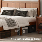 Queen Size Flat Panel Bed with Headboard & Footboard