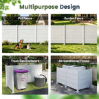 50" W x 49" H Outdoor Privacy Screen, Air Conditioner Fence