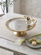 Calla Lily Decorative Pedestal Tray