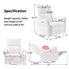 Power Swivel Rocker Recliner Chair for Adults