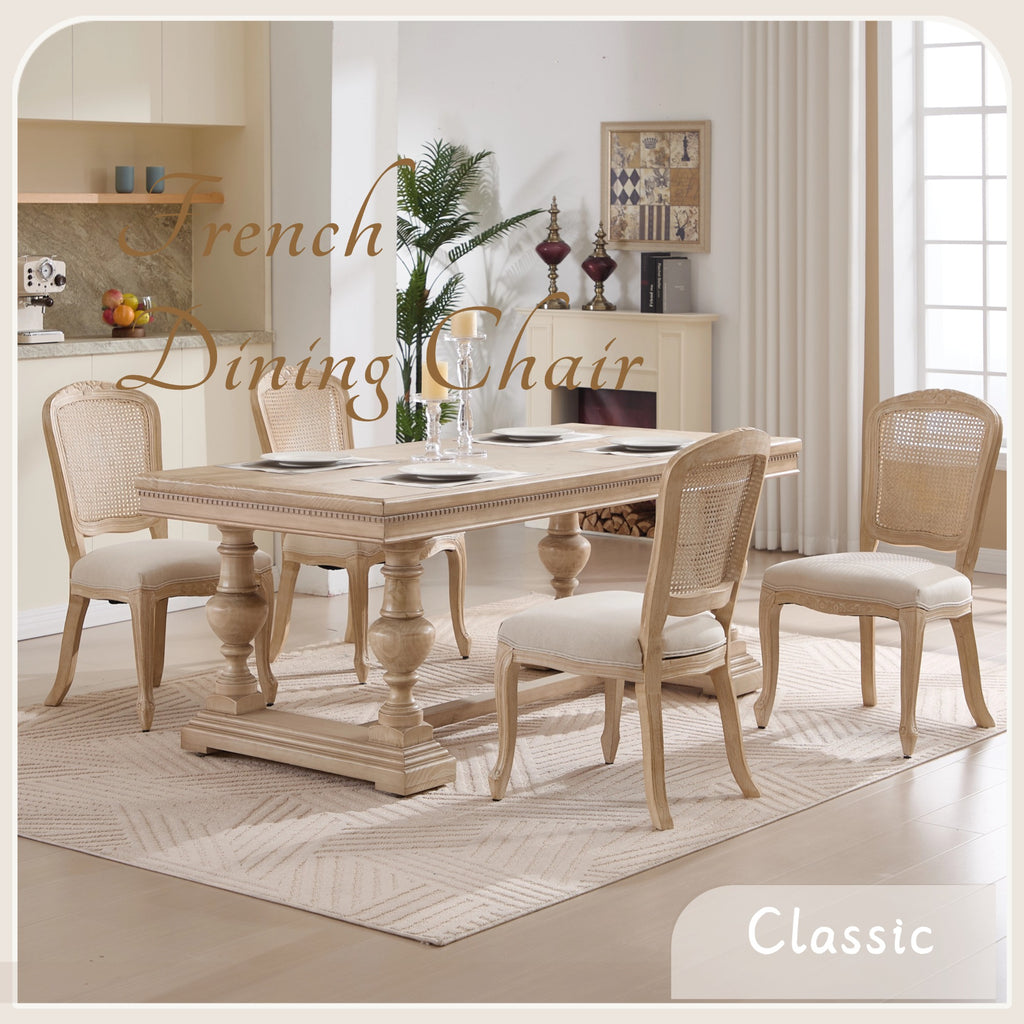 French Country Dining Chairs Set of 2