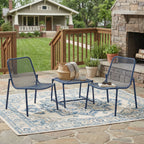 Kincaid Outdoor 3-Piece Conversation Set with Iron Frame
