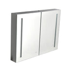 LED Large Rectangular Aluminum Alloy Surface Mount Medicine Cabinet with Mirror