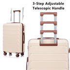 HIFINE TOURIST 20"/24"/28" 3 Pcs Set in ABS Spinner Wheel Luggage