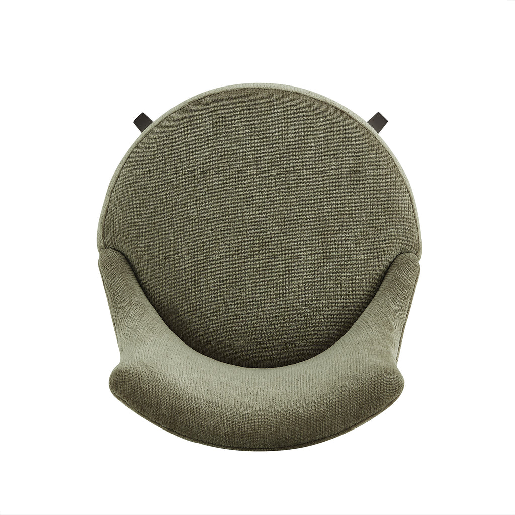 Lucia Wood Upholstered Chenille Barstool in Leaf