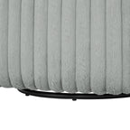 Alexa Ultra Plush Wide Cord-like Swivel Barrel Chair
