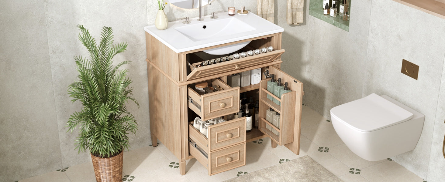30" Bathroom Vanity With Sink