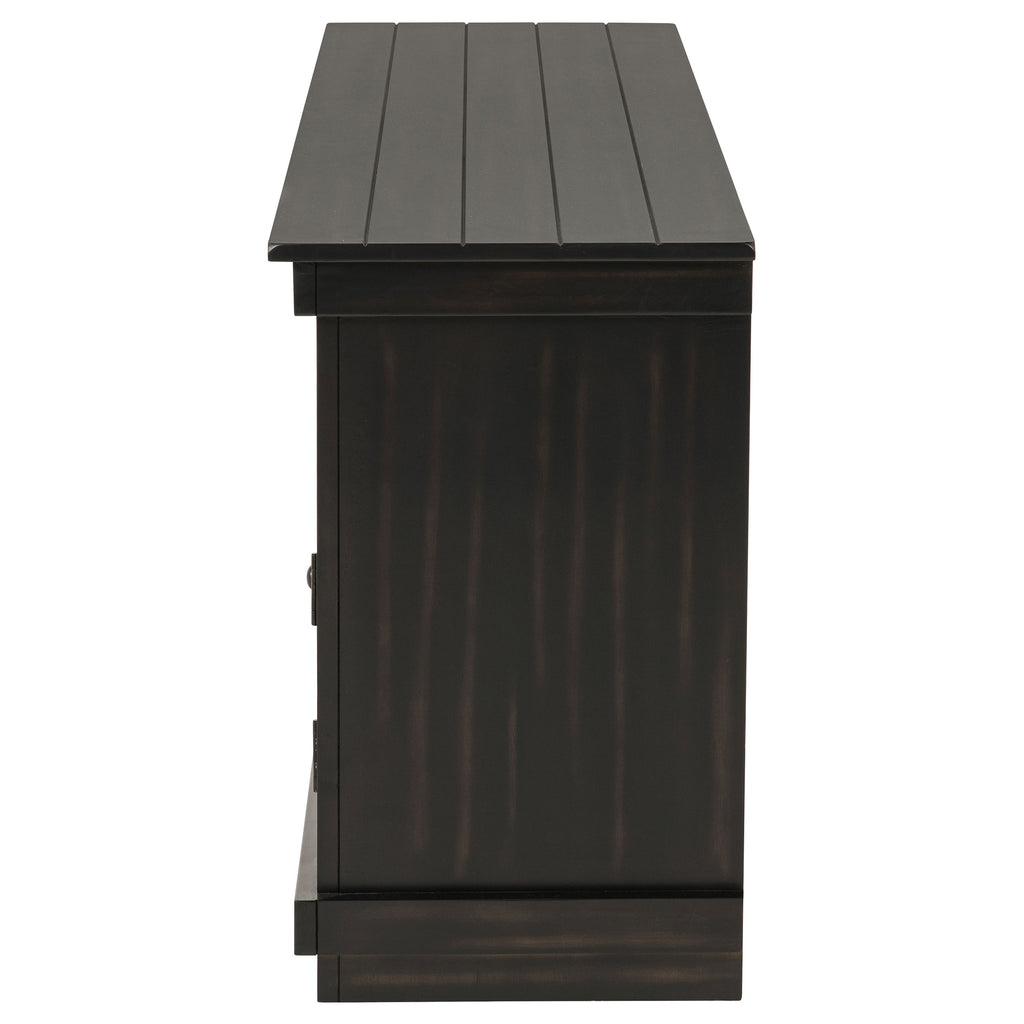 Castleton Distressed Java TV Stand Media Console